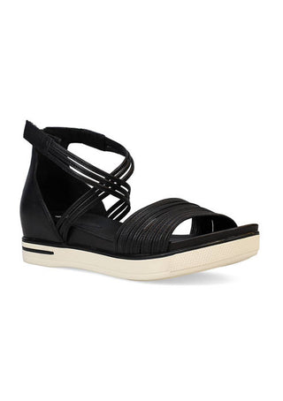 Shea Crisscross Sandal- Black