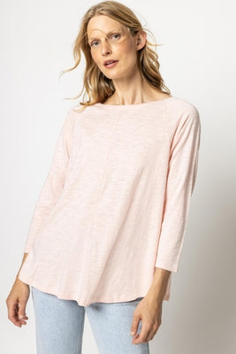 3/4 Sleeve Boatneck Swing Top- Multiple Colors