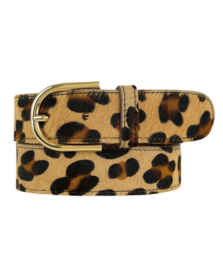 Diane Belt- Leopard Cowhide