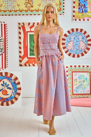Francie Dress- Lighthouse Gingham