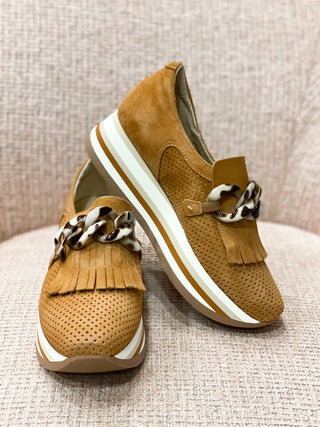 Softwaves Platform Slip-On Sneaker- Cognac