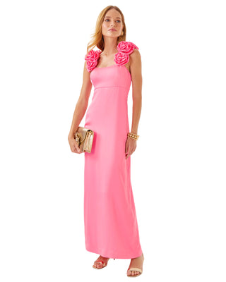 Aamira Maxi Dress- Rousseau Pink
