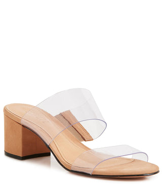 Victorie Heel- Transparent + Honey Beige