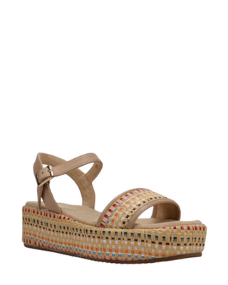 Walda Flatform Sandal- Nude Multi