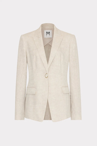 Alexa Linen Blazer- Natural