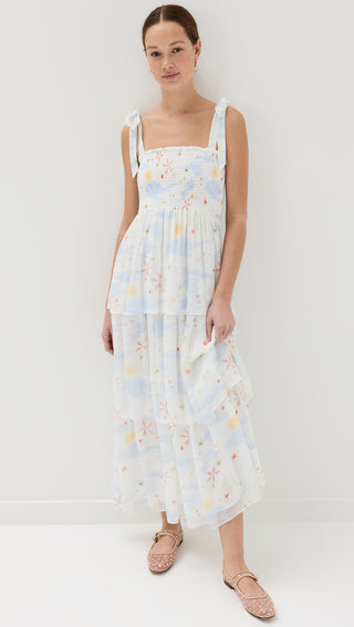 Michaela Shine Mesh Gem Embellished Mary Jane Flats- Vintage Pink