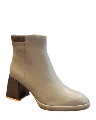 Moriza Bootie- Taupe + Bronze