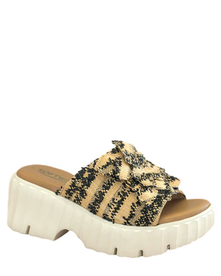 Marilu Sandal- Black + Sand