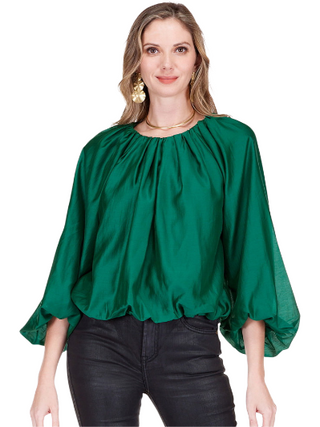 Hunter Green Bubble Top