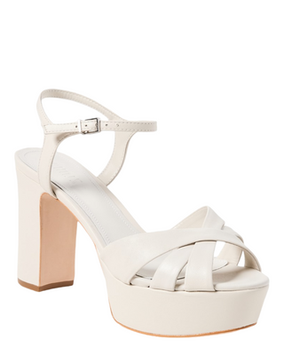 Keefa Platform Sandal- White