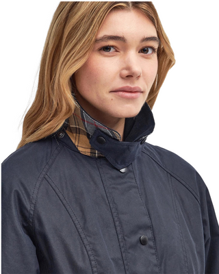 Beadnell Wax Jacket- Navy