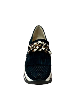 Softwaves Platform Slip-On Sneakers- Black