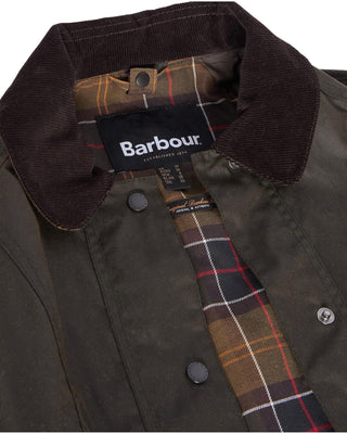 Classic Beadnell Wax Jacket- Olive