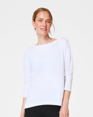 Active Long Sleeve Top- White