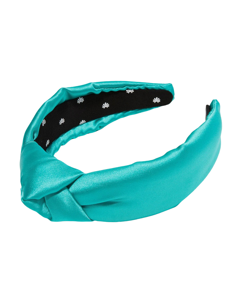 Turquoise Knotted Silk Headband – Monkee display picture 1