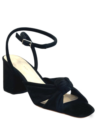 Fiamma Knot Mid Heel Sandal- Black