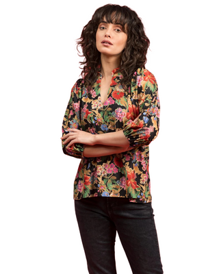 Eliza Top- Midnight Petals