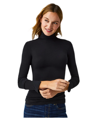 Better Base Long Sleeve Turtleneck- Very Black