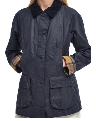 Beadnell Wax Jacket- Navy