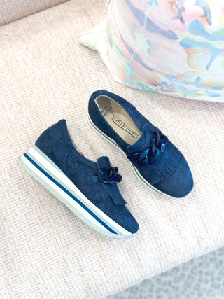 Cadie Slip-On Sneaker- Navy