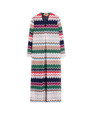 Marga Jacquard Dress- Green Herringbone Lurex