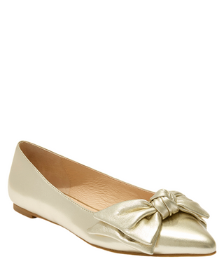 Debra Ballet Flat- Platinum