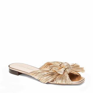 Daphne Knot Flat Sandal- Gold