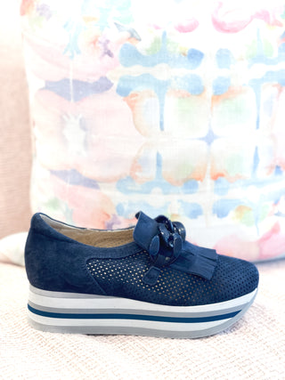 Cadie Slip-On Sneaker- Navy