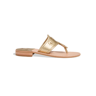 Jacks Flat Sandal- Platinum