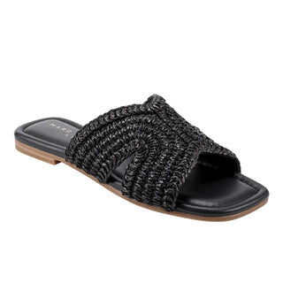 Narda Flat Sandal- Black