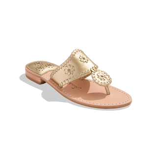 Jacks Flat Sandal- Platinum