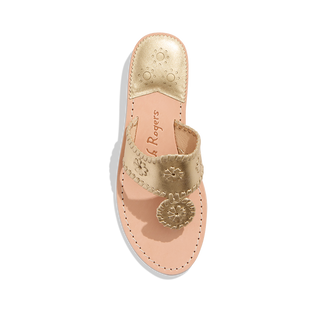 Jacks Flat Sandal- Platinum