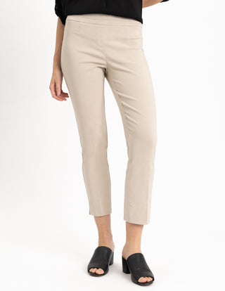 Renuar Pull On Ankle Pant- Cashew