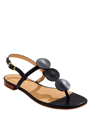 Worth Flat Sandal- Black
