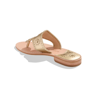 Jacks Flat Sandal- Platinum