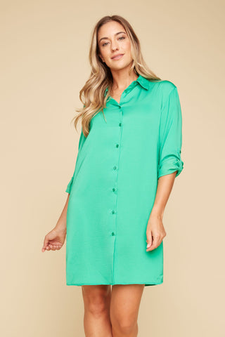 Air Flow Dress- Jade
