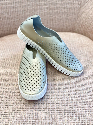 Tulip Slip-On Shoe- Gold