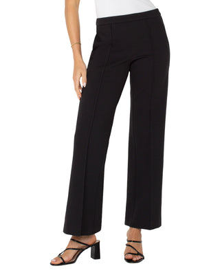 Kayla Wide Leg Trouser- Black