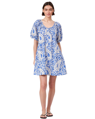 Day Dress- Steel Paisley