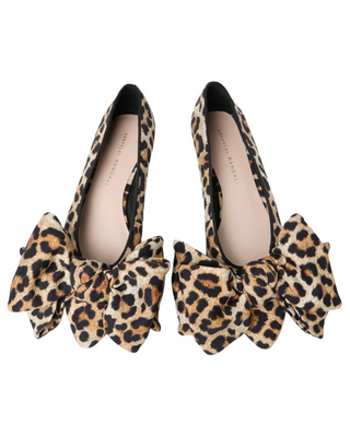 Noa Bow Flat- Leopard