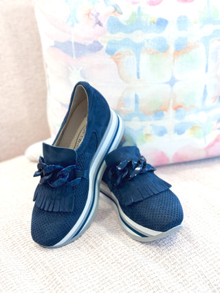 Cadie Slip-On Sneaker- Navy