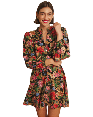 Hazel Dress- Midnight Petals