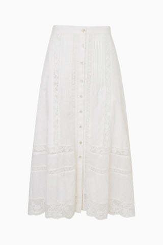 Allesia Skirt- Optic White