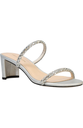 Mirra Heel- Silver Metallic