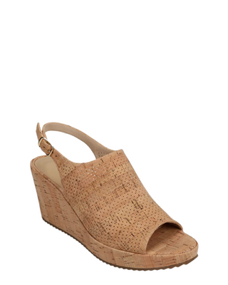 Lansa Slingback Wedge- Natural