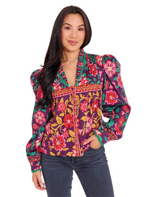 Oliver Top- Medieval Floral