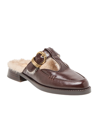 Harlah Plush Flats- Chocolate Leather