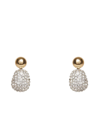 Crystal Pebble Stud Earrings