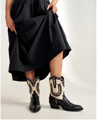 The Jolene Boot- Midnight + Bone