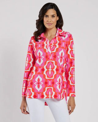 Hadley Top- Butterfly Tile Sorbet